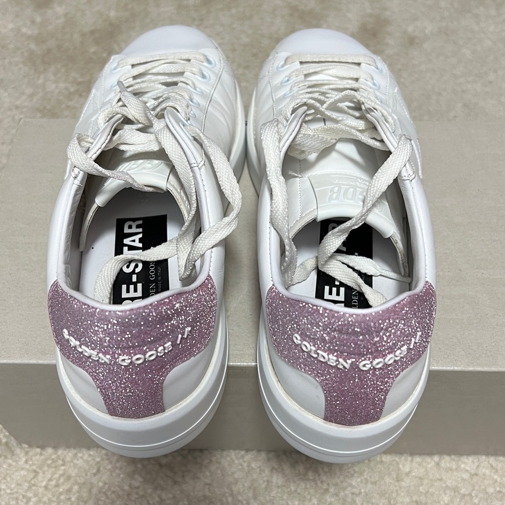 Golden Goose PURESTAR
Low Top Sneaker (white / pink glitter) Size 38 UK - Picture 3 of 9
